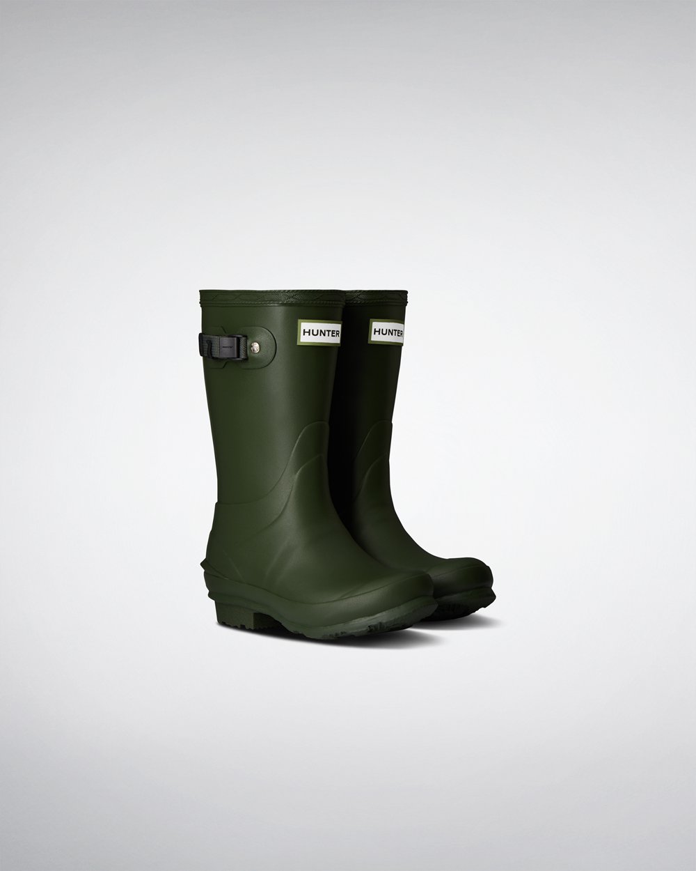 Botas de Lluvia Hunter Niños - Norris - Verdes - GXDUMWL-45